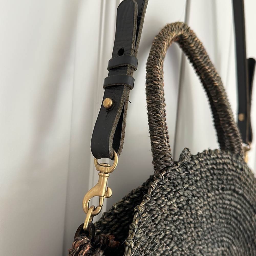 Clare V Raffia Woven Handle Bag - Picture 6 of 9